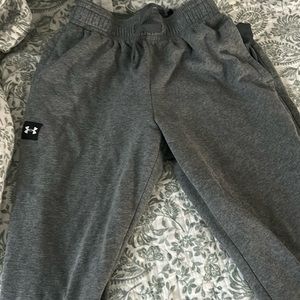 Grey under armour sweatpants